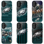 6 Style Philadelphia Eagles Football Team NFL Inspire custom Sport Phone Case Collection for iPhone 17-11, Samsung S25-S21 - Senpai Wear