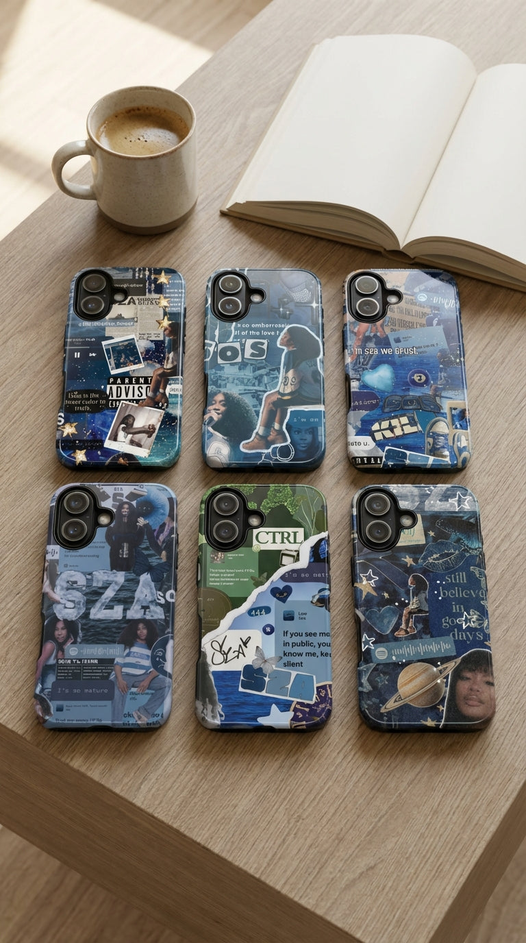 6 Style SZA Inspire Artist Phone Case Collection for iPhone 17-11, Samsung S25-S21 - Senpai Wear