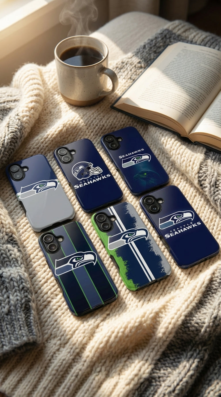 6 Style Seattle Seahawks Football Team NFL Inspire custom Sport Phone Case Collection for iPhone 17-11, Samsung S25-S21 - Senpai Wear