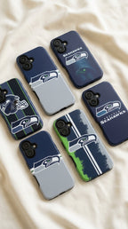 6 Style Seattle Seahawks Football Team NFL Inspire custom Sport Phone Case Collection for iPhone 17-11, Samsung S25-S21 - Senpai Wear