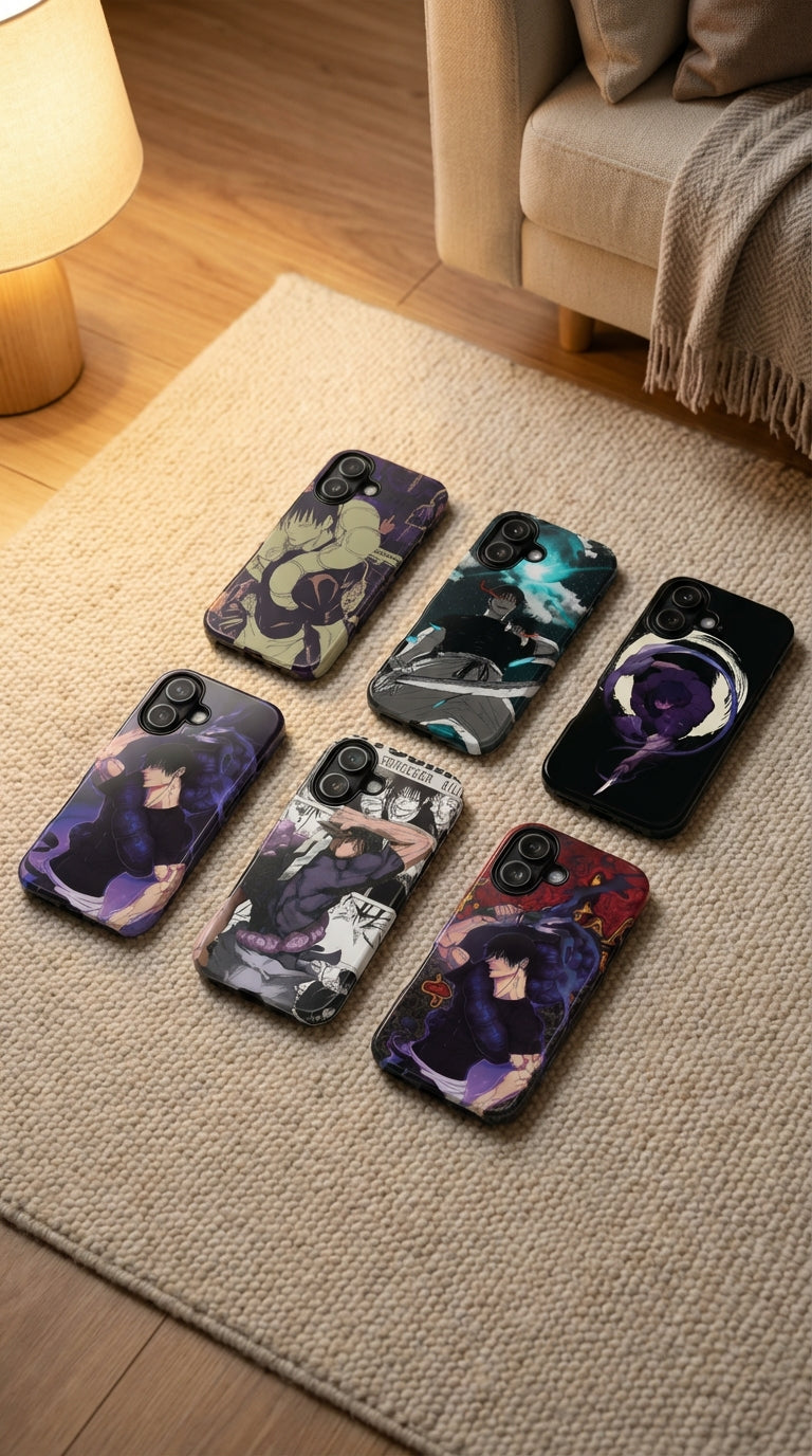 6 Style Toji Fushiguro Jujutsu Kaisen Inspire custom Anime Phone Case Collection for iPhone 17-11, Samsung S25-S21 - Senpai Wear