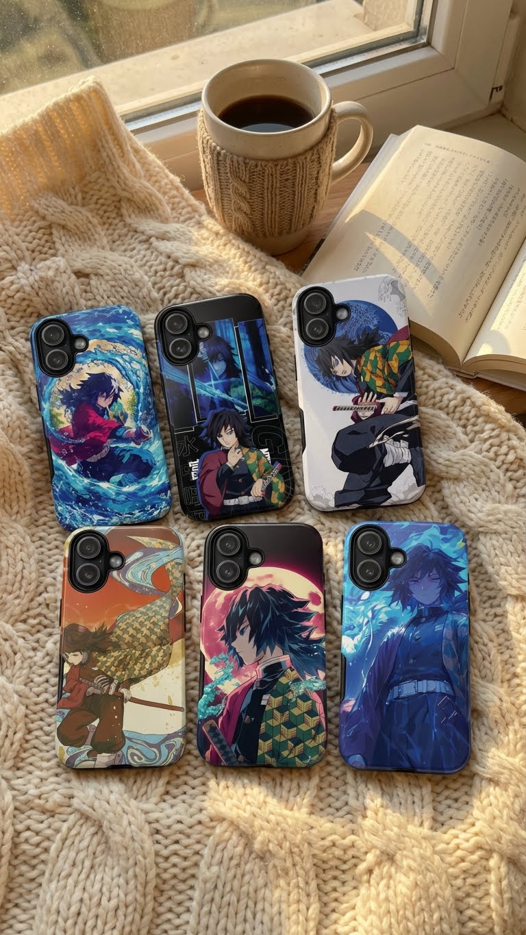 6 Style Tomioka Giyu Demon Slayer Inspire custom Anime Phone Case Collection for iPhone 17-11, Samsung S25-S21 - Senpai Wear