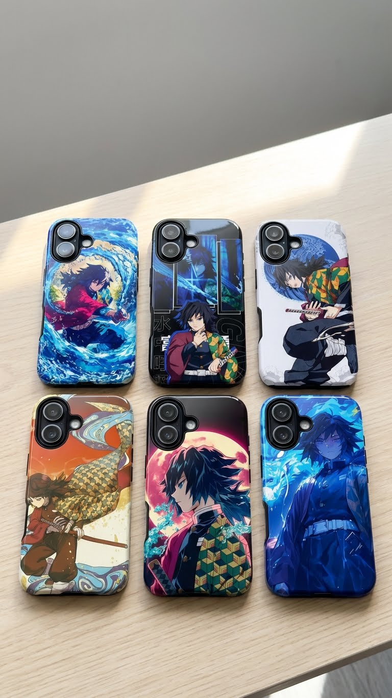 6 Style Tomioka Giyu Demon Slayer Inspire custom Anime Phone Case Collection for iPhone 17-11, Samsung S25-S21 - Senpai Wear