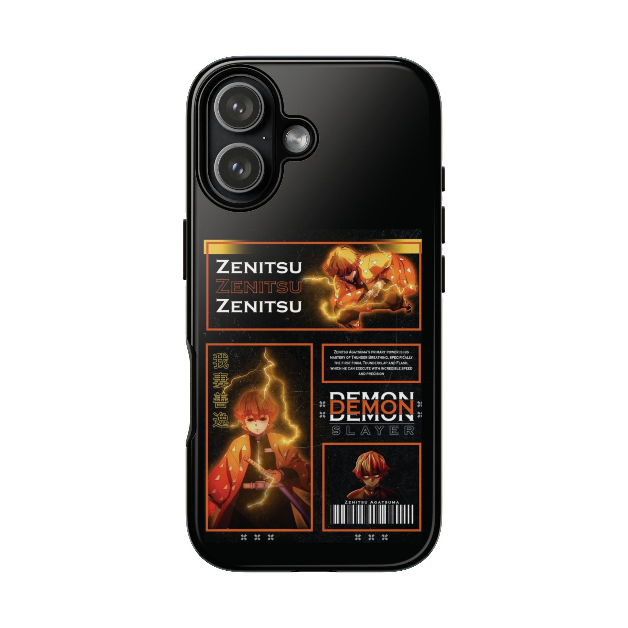 6 Style Zenitsu Agatsuma Demon Slayer Inspire custom Anime Phone Case Collection for iPhone 17-11, Samsung S25-S21 - Senpai Wear