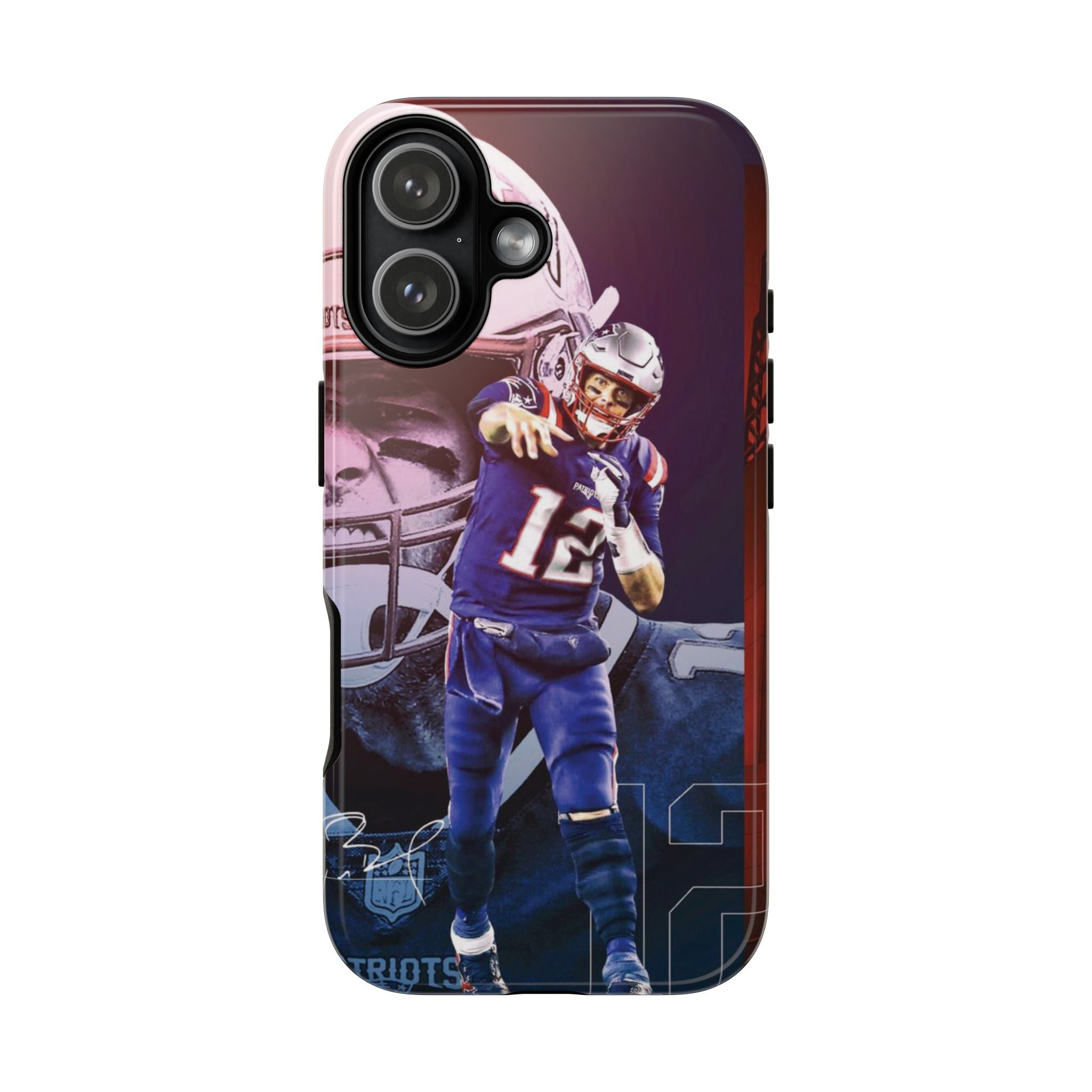 7 Style Tom Brady Football Player NFL Inspire custom Sport Phone Case Collection for iPhone 17-11, Samsung S25-S21 - Senpai Wear