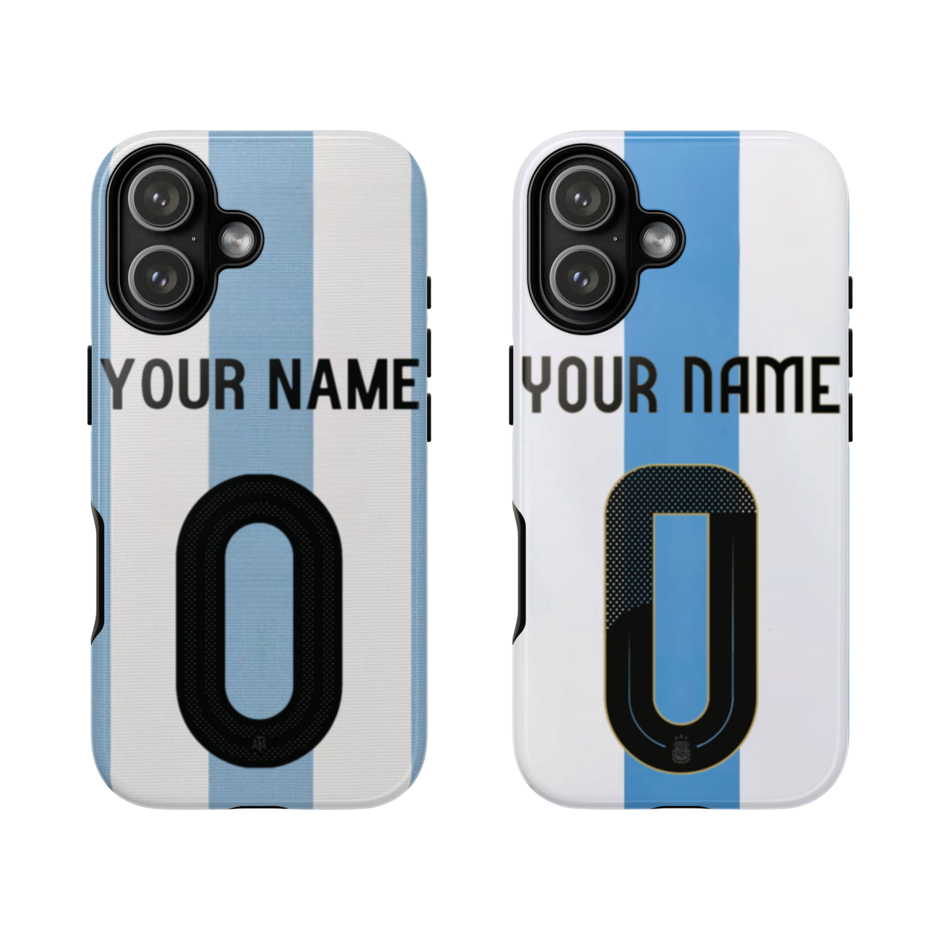 Custom Personal Back Number Jersey Argentina 2024 Soccer Team Inspire custom Sport Phone Case Collection for iPhone 17-11, Samsung S25-S21