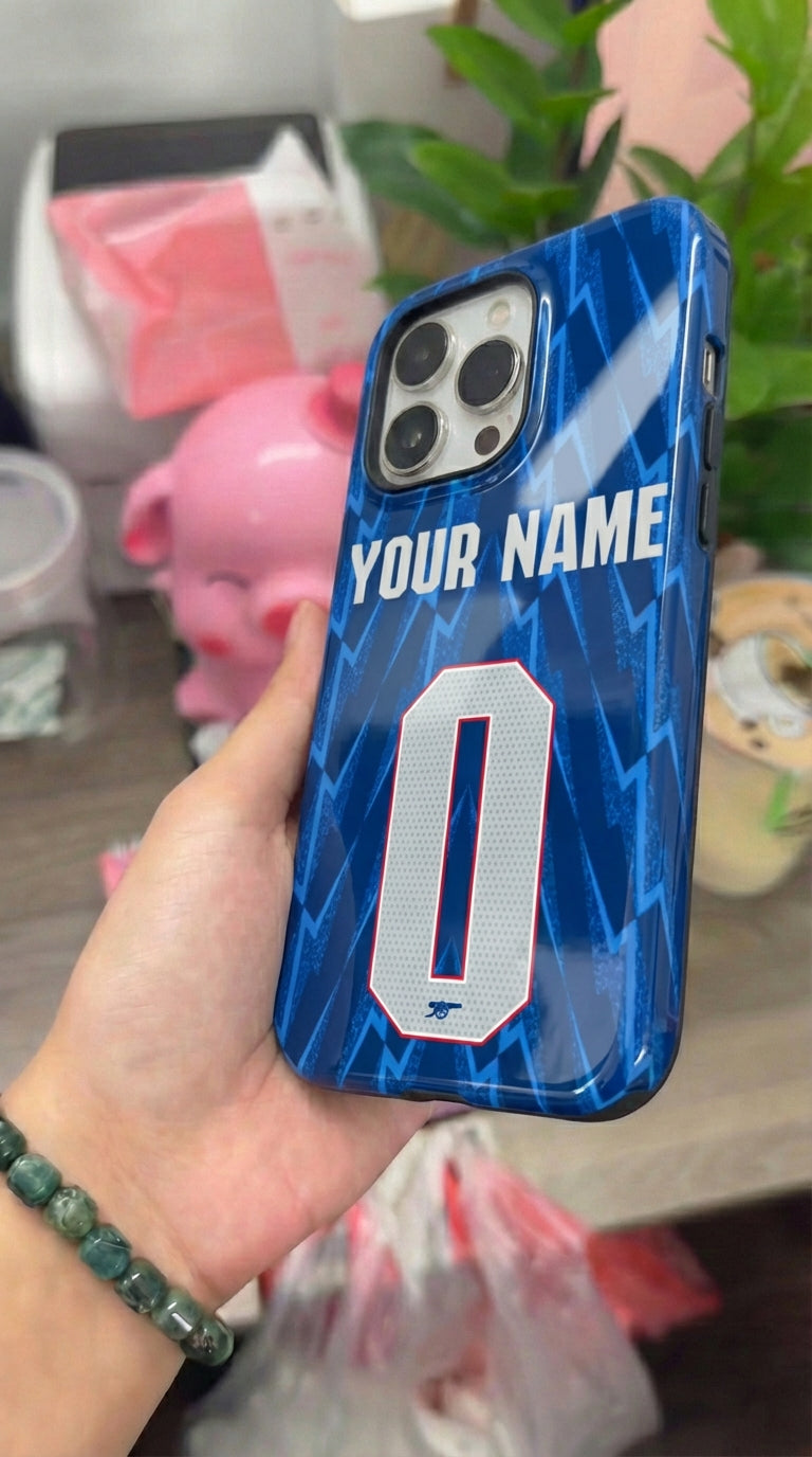 Custom Personal Back Number Jersey Arsenal 2025/2026 Cup Soocer Sport Phone Case Collection for iPhone 17-11, Samsung S25-S21