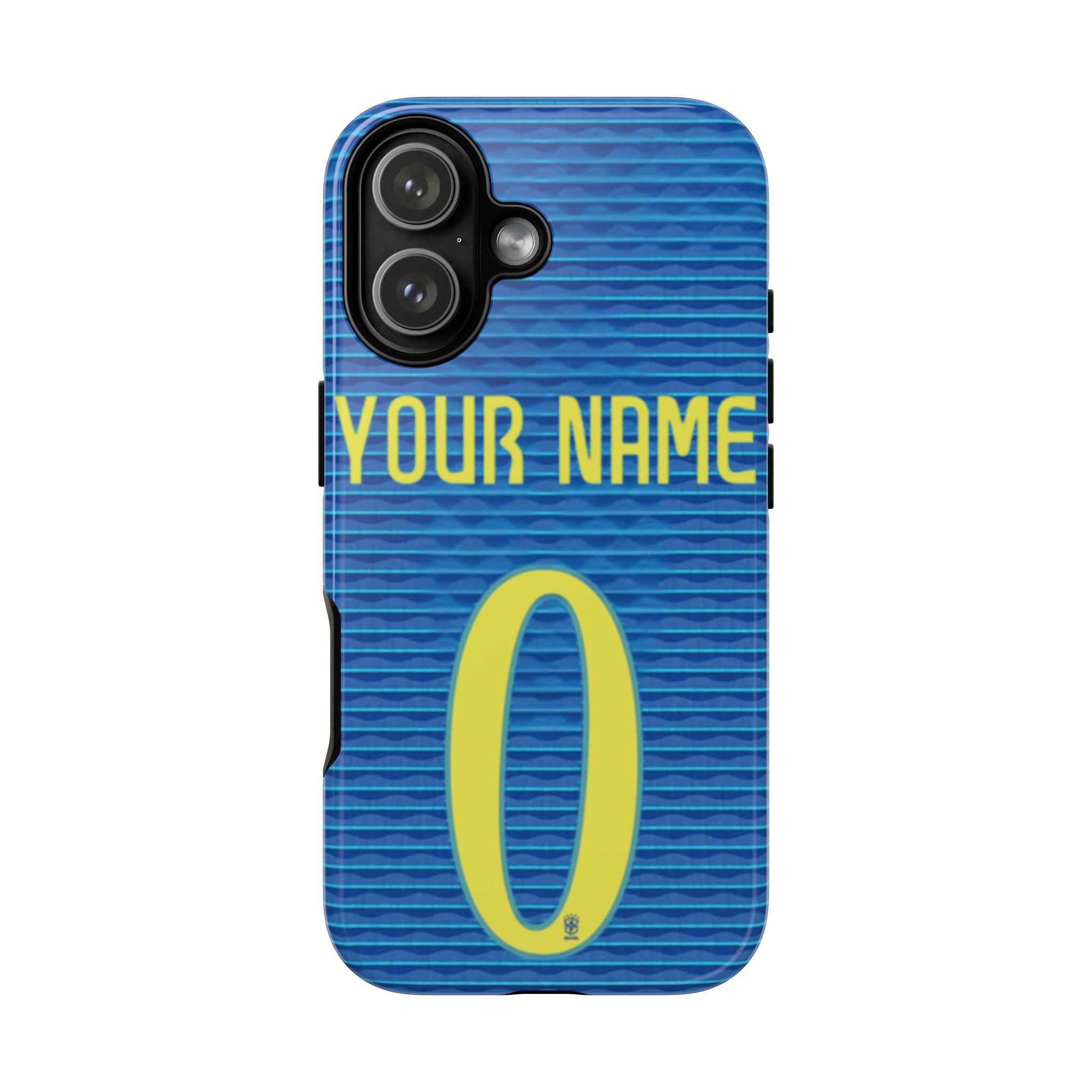 Custom Personal Back Number Jersey Brazil 2024 Soccer Team Inspire custom Sport Phone Case Collection for iPhone 17-11, Samsung S25-S21