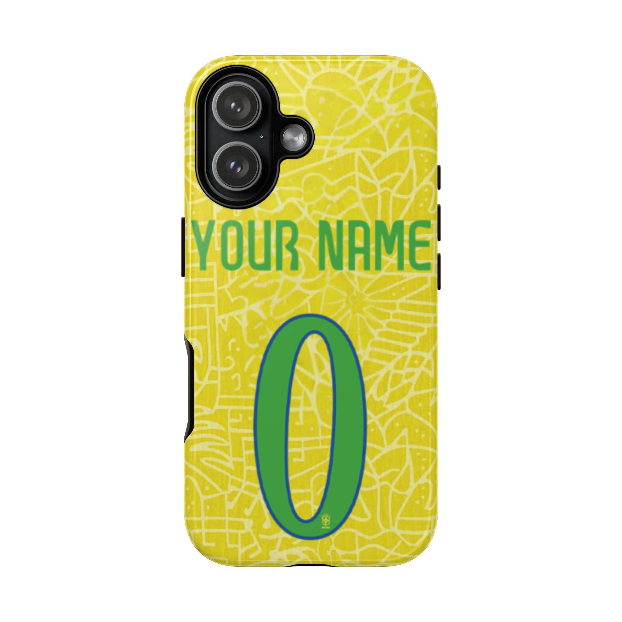 Custom Personal Back Number Jersey Brazil 2024 Soccer Team Inspire custom Sport Phone Case Collection for iPhone 17-11, Samsung S25-S21