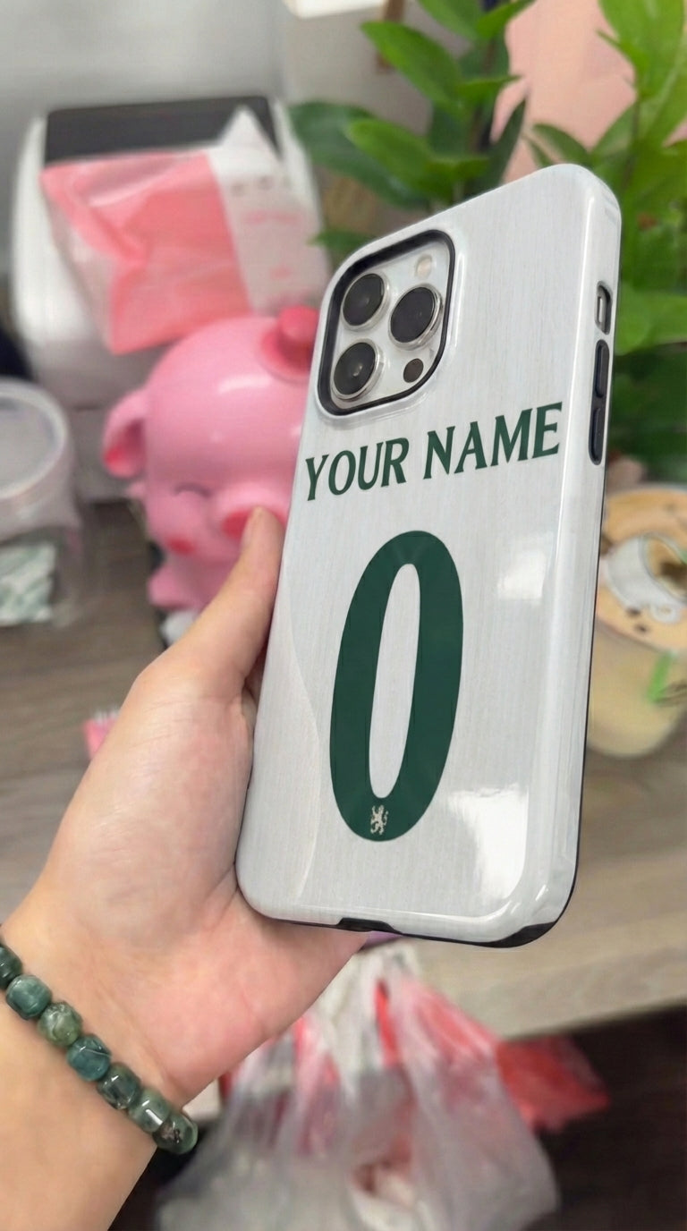 Custom Personal Back Number Jersey Chelsea 2025/2026 Cup Soccer Team Inspire custom Sport Phone Case Collection for iPhone 17-11, Samsung S25-S21
