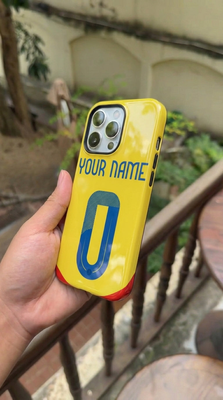 Custom Personal Back Number Jersey Colombia 2024  Soccer Team Inspire custom Sport Phone Case Collection for iPhone 17-11, Samsung S25-S21