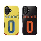 Custom Personal Back Number Jersey Colombia 2024  Soccer Team Inspire custom Sport Phone Case Collection for iPhone 17-11, Samsung S25-S21