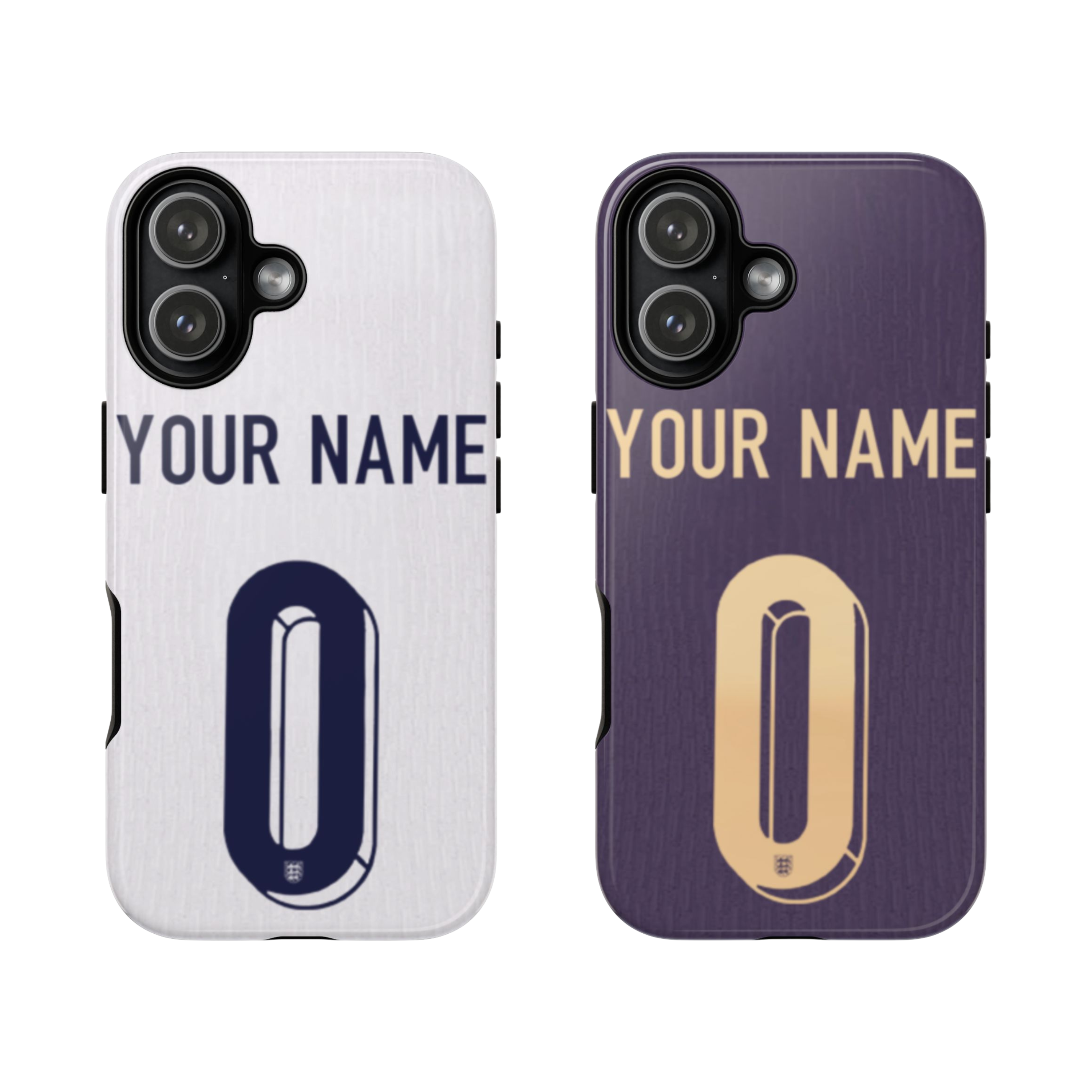 Custom Personal Back Number Jersey England 2024 Soccer Team Inspire custom Sport Phone Case Collection for iPhone 17-11, Samsung S25-S21