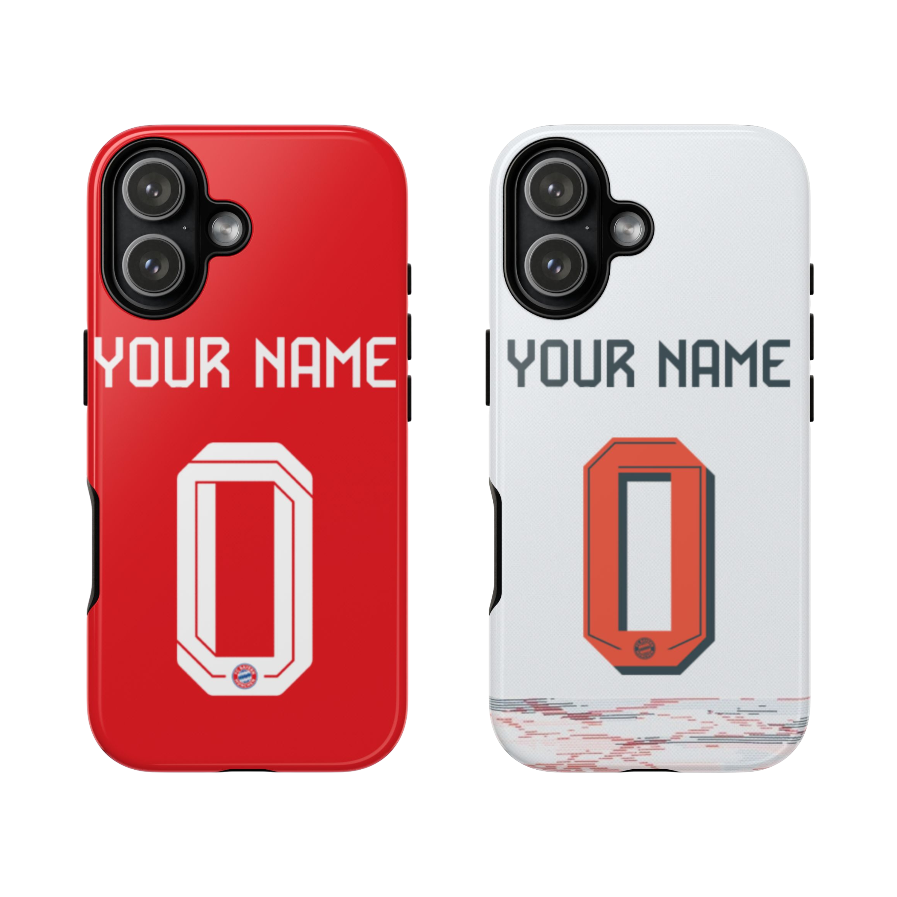 Custom Personal Back Number Jersey FC Bayern Munchen 2025/2026 Cup Soccer Team Inspire custom Sport Phone Case Collection for iPhone 17-11, Samsung S25-S21