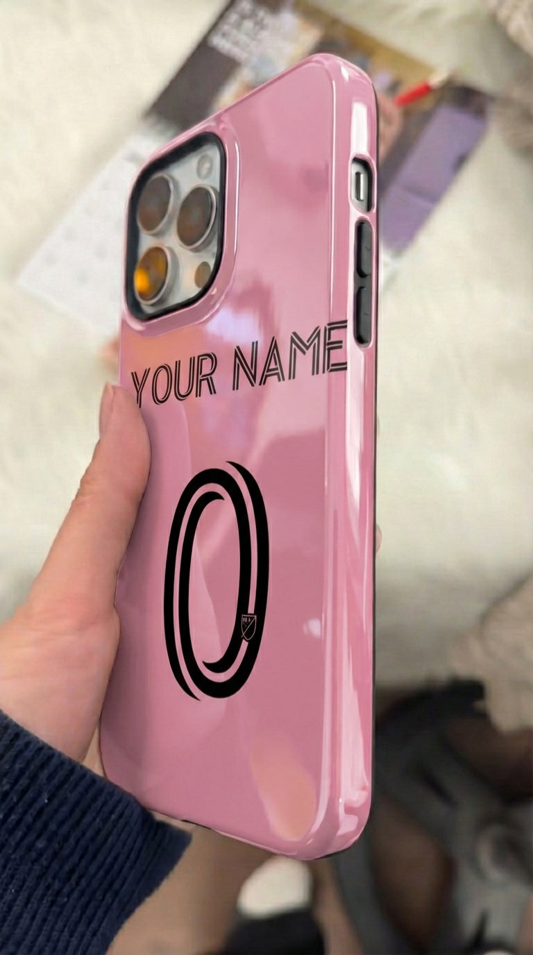 Custom Personal Back Number Jersey Inter Miami 2025 Soccer Team Inspire custom Sport Phone Case Collection for iPhone 17-11, Samsung S25-S21