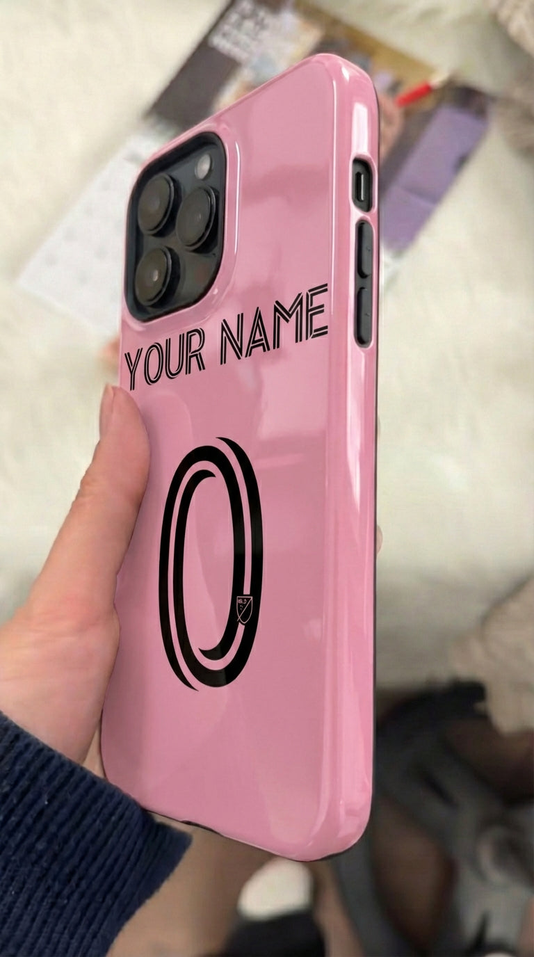 Custom Personal Back Number Jersey Inter Miami 2025 Soccer Team Inspire custom Sport Phone Case Collection for iPhone 17-11, Samsung S25-S21