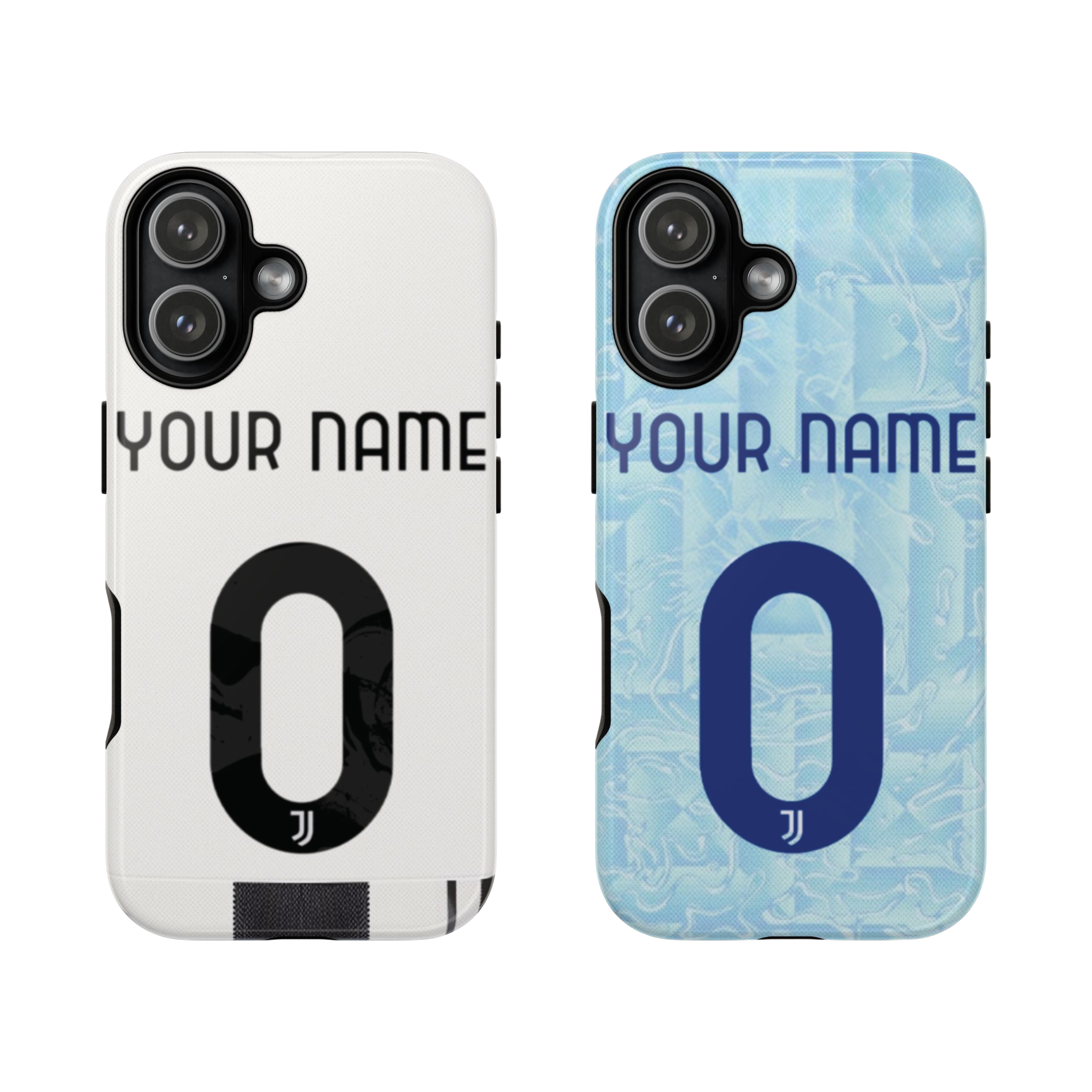 Custom Personal Back Number Jersey Juventus FC 2025/2026 Cup Soccer Team Inspire custom Sport Phone Case Collection for iPhone 17-11, Samsung S25-S21