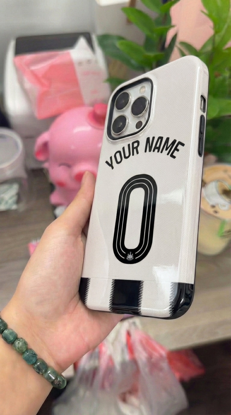 Custom Personal Back Number Jersey Juventus FC 2025/2026 Cup Soccer Team Inspire custom Sport Phone Case Collection for iPhone 17-11, Samsung S25-S21