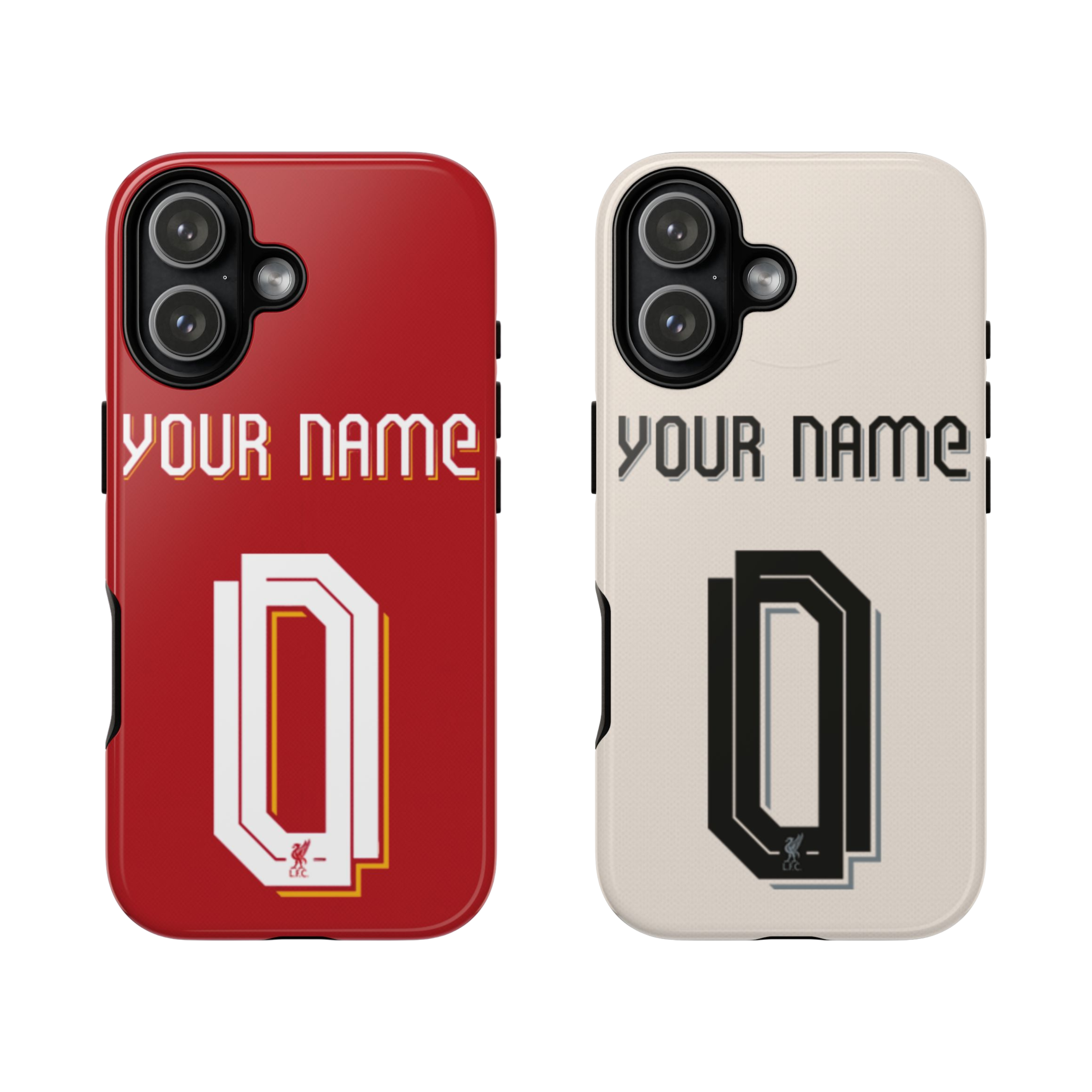 Custom Personal Back Number Jersey Liverpool FC 2025/2026 Cup Soccer Team Inspire custom Sport Phone Case Collection for iPhone 17-11, Samsung S25-S21