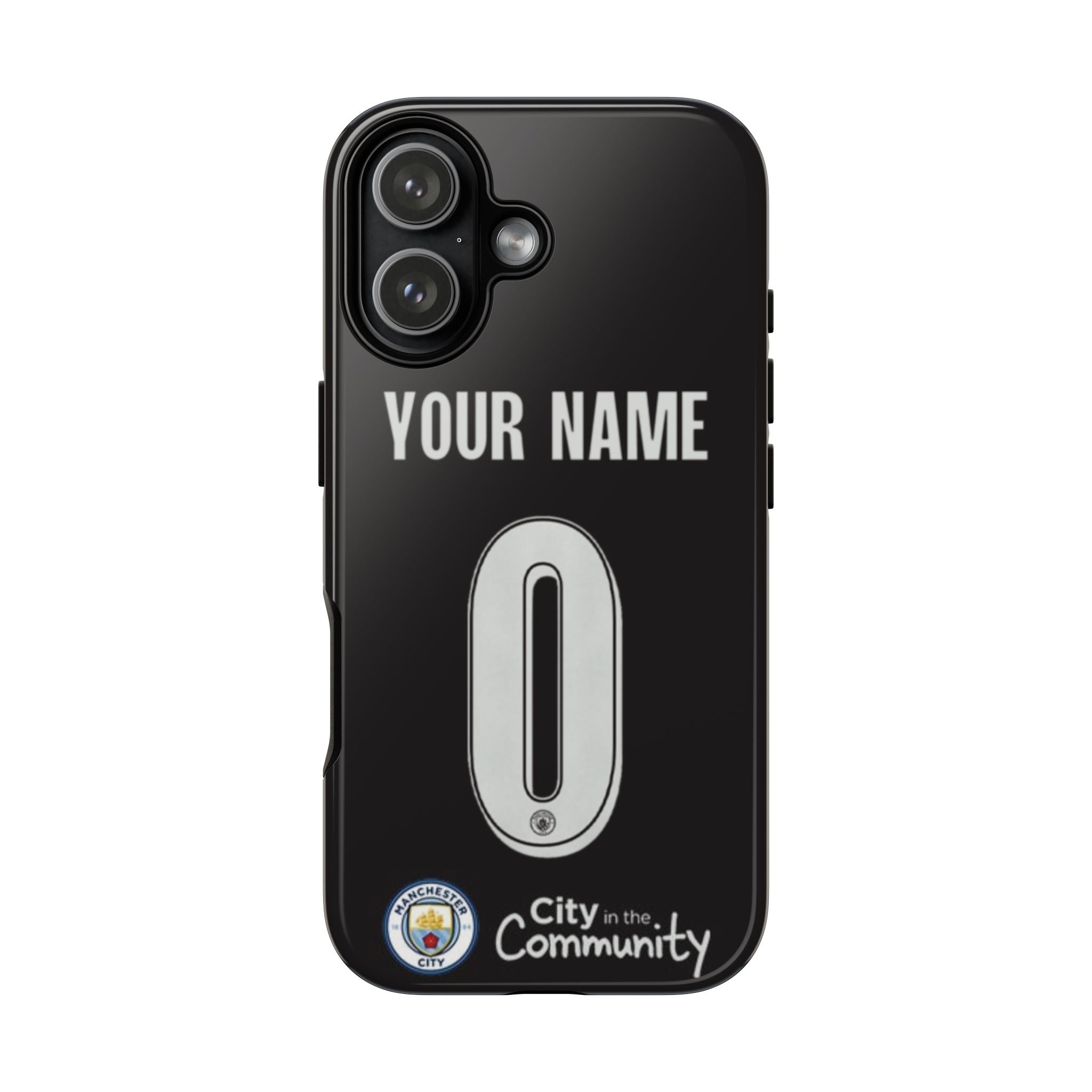 Custom Personal Back Number Jersey Manchester City 2025/2026 Cup Soccer Team Inspire custom Sport Phone Case Collection for iPhone 17-11, Samsung S25-S21