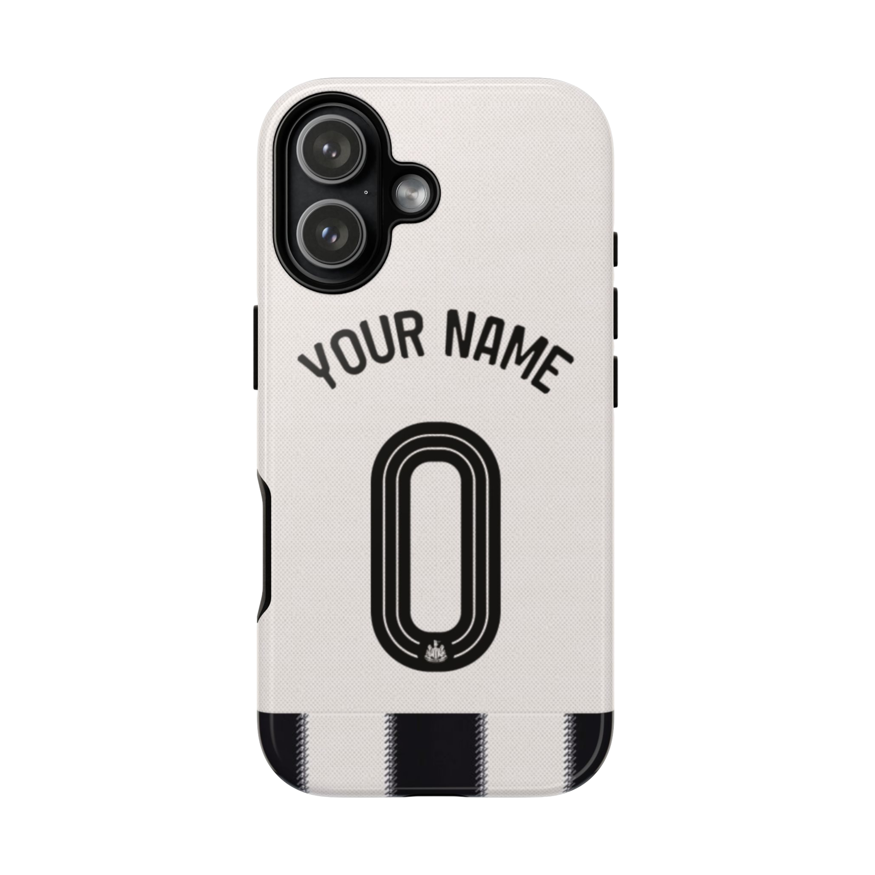 Custom Personal Back Number Jersey Newcastle United FC 2025/2026 Cup Soccer Team Inspire custom Sport Phone Case Collection for iPhone 17-11, Samsung S25-S21