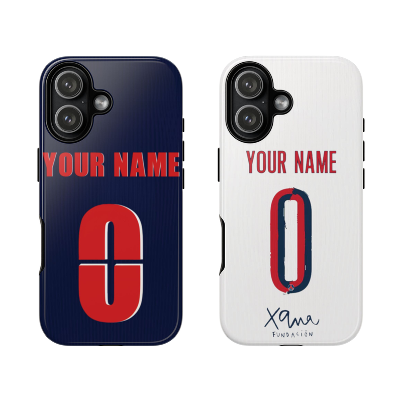 Custom Personal Back Number Jersey Paris Saint Germain 2025/2026 Soccer Team Inspire custom Sport Phone Case Collection for iPhone 17-11, Samsung S25-S21