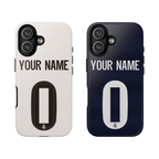 Custom Personal Back Number Jersey Real Madrid CF 2025/2026 Cup Soccer Team Inspire custom Sport Phone Case Collection for iPhone 17-11, Samsung S25-S21