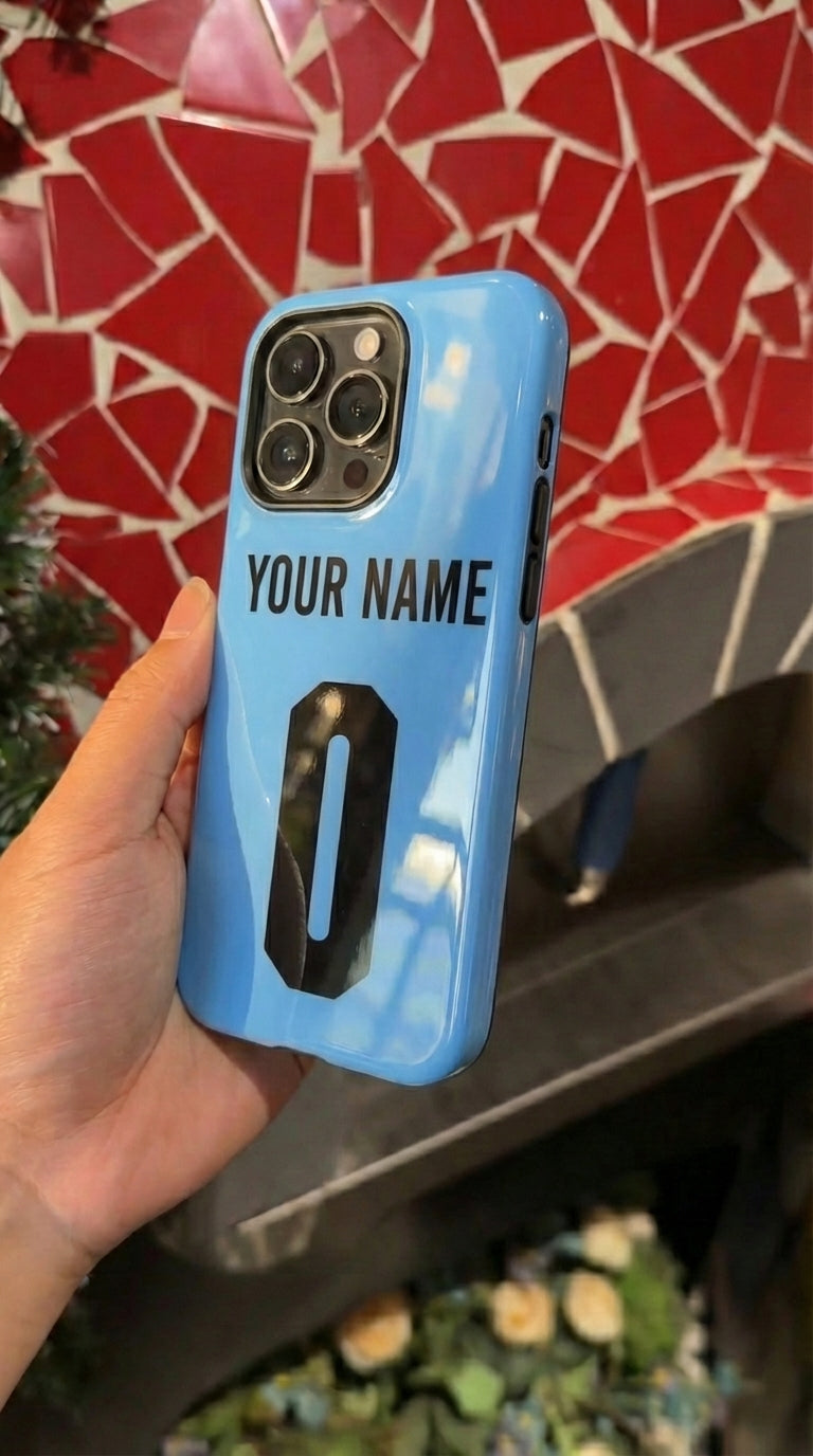 Custom Personal Back Number Jersey Uruguay 2024 Soccer Team Inspire custom Sport Phone Case Collection for iPhone 17-11, Samsung S25-S21