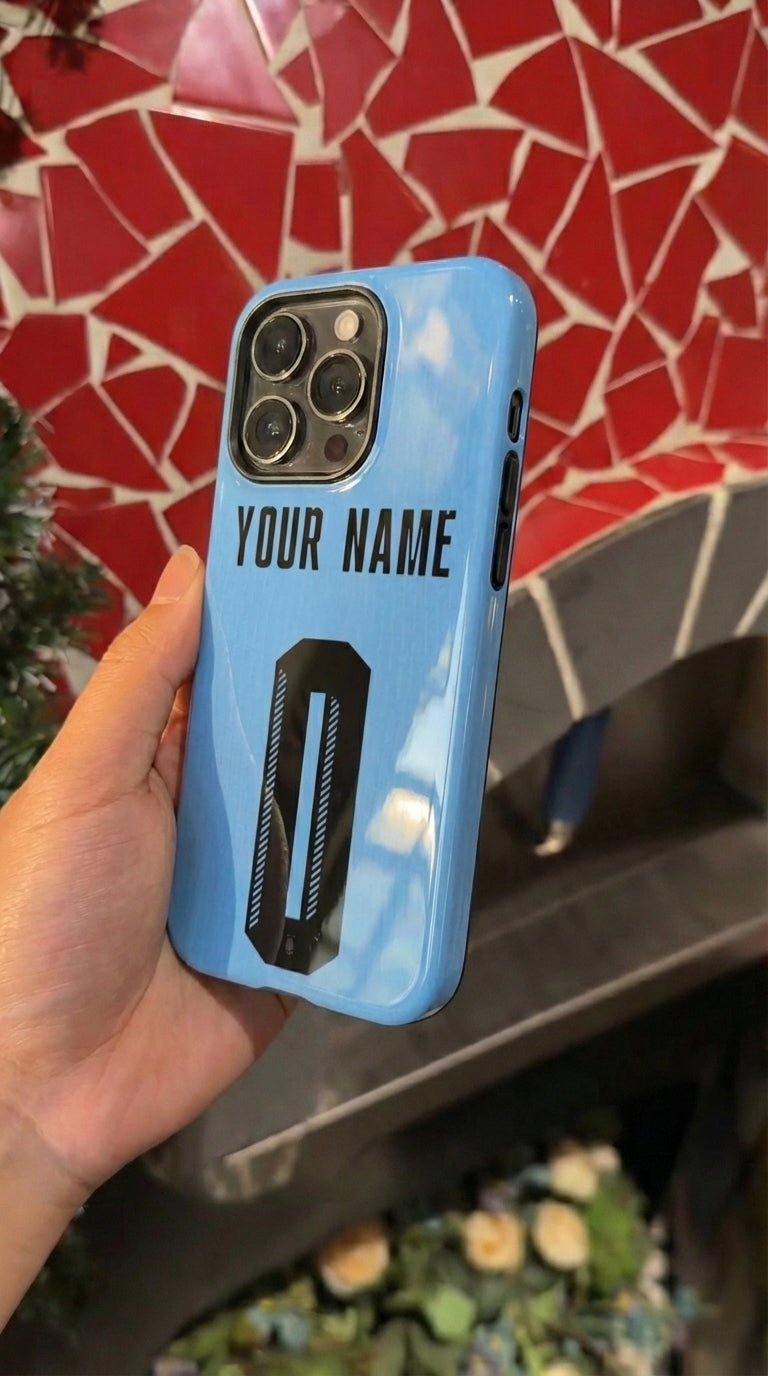 Custom Personal Back Number Jersey Uruguay 2024 Soccer Team Inspire custom Sport Phone Case Collection for iPhone 17-11, Samsung S25-S21