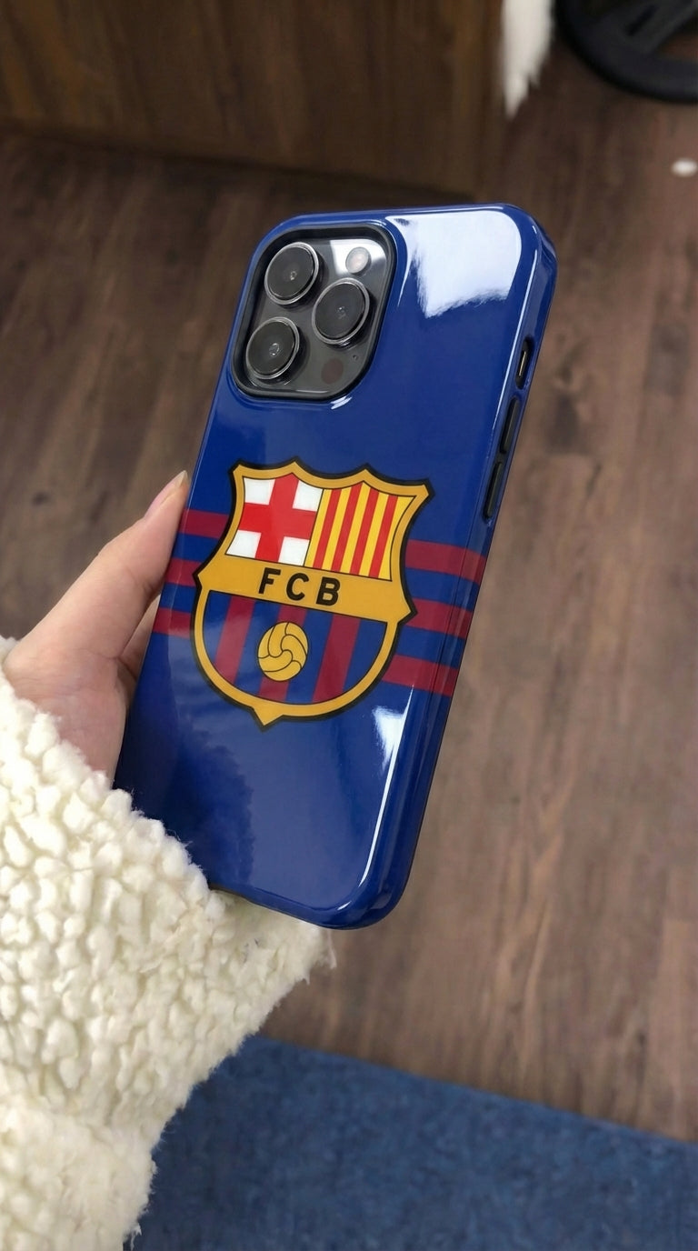 FC Barcelona Logo Soccer Team Inspire custom Sport Phone Case Collection for iPhone 17-11, Samsung S25-S21