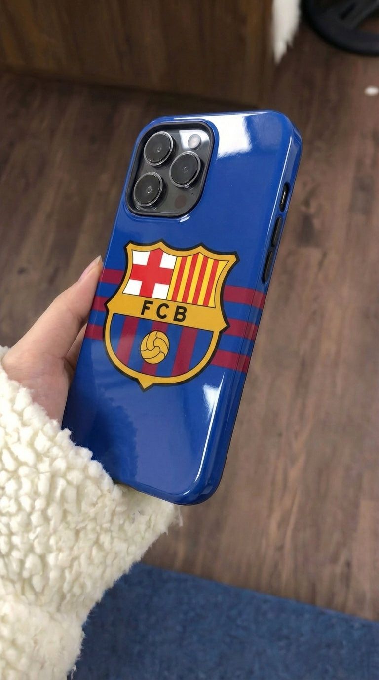 FC Barcelona Logo Soccer Team Inspire custom Sport Phone Case Collection for iPhone 17-11, Samsung S25-S21