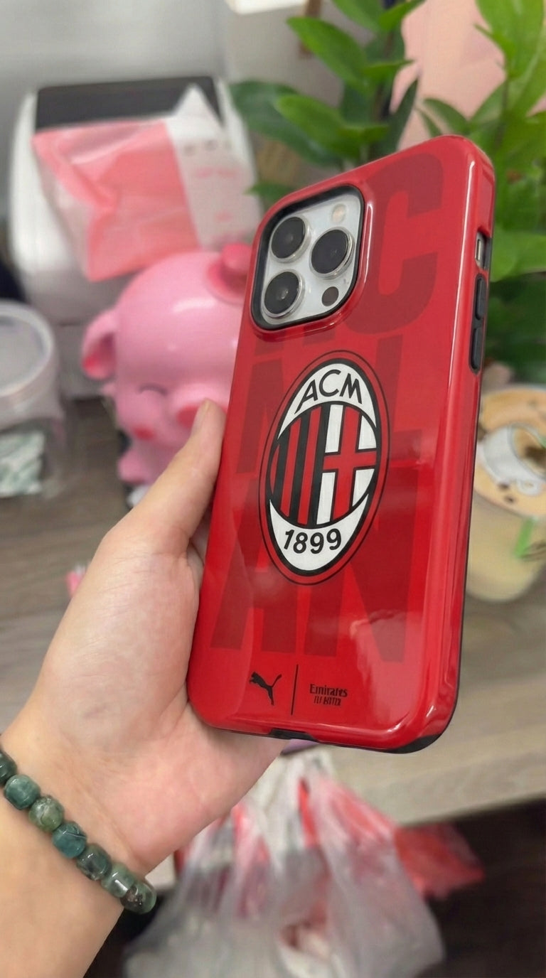 AC Milan Logo Soccer Team Inspire custom Sport Phone Case Collection for iPhone 17-11, Samsung S25-S21