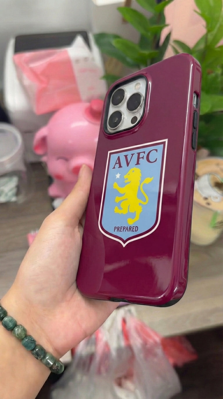 Aston Villa Logo Soccer Team Inspire custom Sport Phone Case Collection for iPhone 17-11, Samsung S25-S21