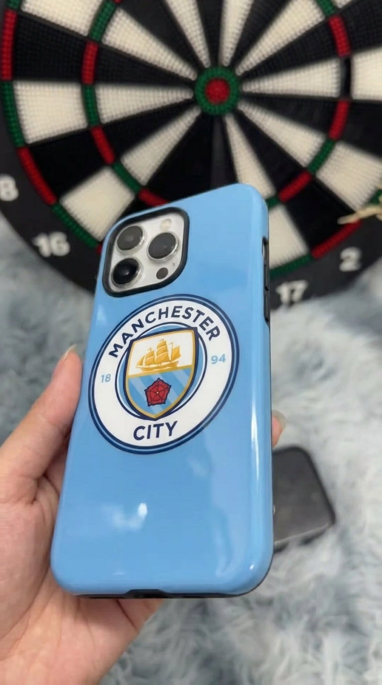Manchester City Logo Soccer Team Inspire custom Sport Phone Case Collection for iPhone 17-11, Samsung S25-S21