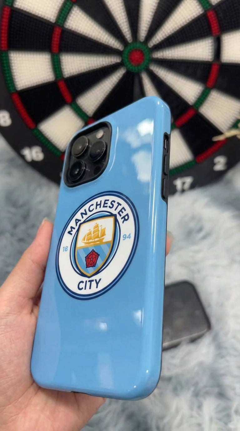 Manchester City Logo Soccer Team Inspire custom Sport Phone Case Collection for iPhone 17-11, Samsung S25-S21