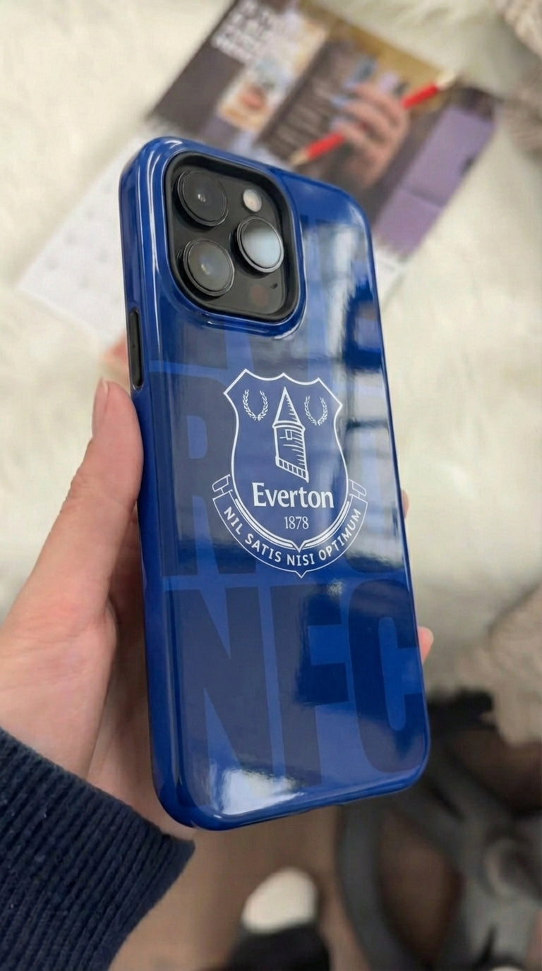 Everton Logo Soccer Team Inspire custom Sport Phone Case Collection for iPhone 17-11, Samsung S25-S21