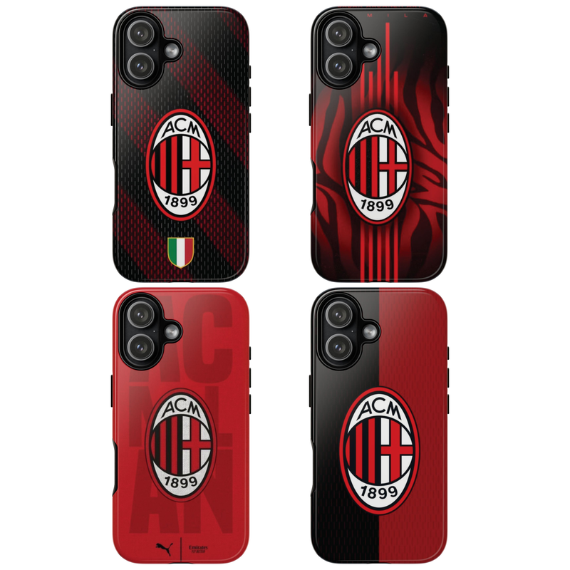 AC Milan Logo Soccer Team Inspire custom Sport Phone Case Collection for iPhone 17-11, Samsung S25-S21