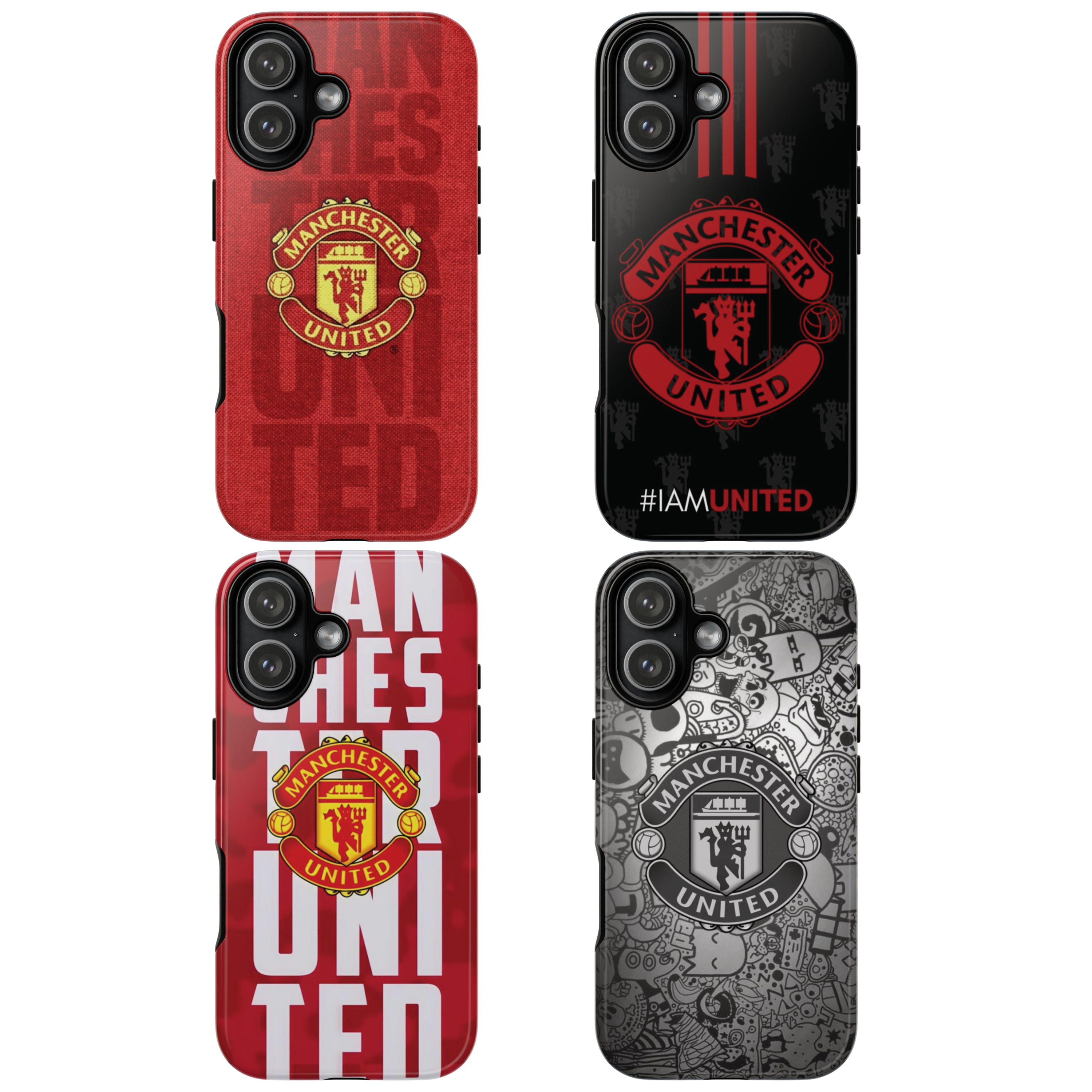 Manchester United Logo Soccer Team Inspire custom Sport Phone Case Collection for iPhone 17-11, Samsung S25-S21