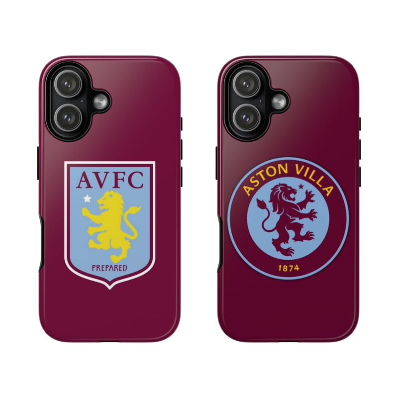 Aston Villa Logo Soccer Team Inspire custom Sport Phone Case Collection for iPhone 17-11, Samsung S25-S21
